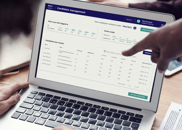 All your test-taker results, safe in one place - your secure dashboard. Image